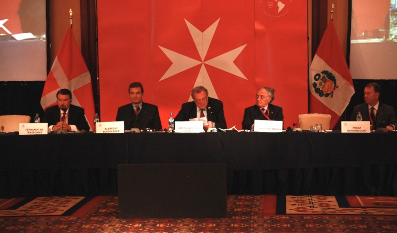 El Gran Maestre en Lima, en la inauguración de la octava conferencia de las Américas