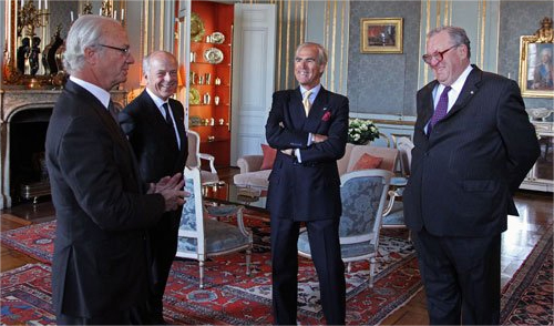 The King of Sweden receives Grand Master Fra’ Matthew Festing