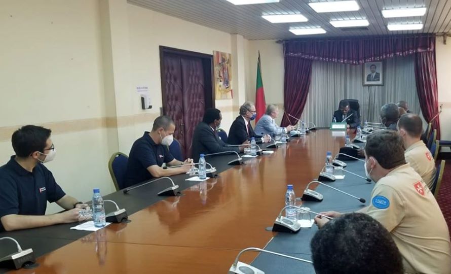 Covid-19 : l’équipe médicale d’urgence de Malteser International accueillie au Cameroun par le Premier Ministre