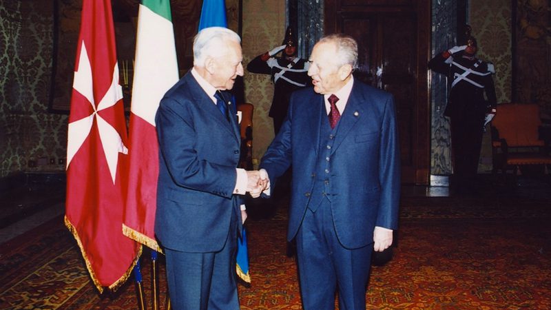 Il Gran Maestro in visita ufficiale dal Presidente della Repubblica Italiana Ciampi