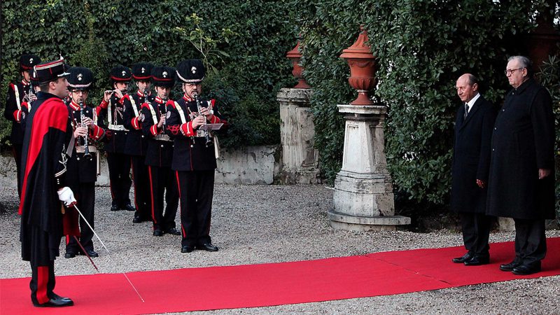 Visite d’ État du Président Roumain Traian Basescu à l’Ordre de Malte