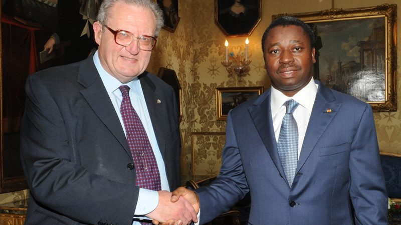Il Presidente del Togo Faure Essozimna Gnassingbe ricevuto dal Gran Maestro