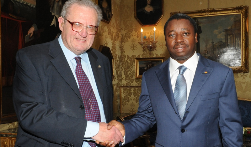 Le Président du Togo, Faure Essozimna Gnassingbé, reçu par le Grand Maître