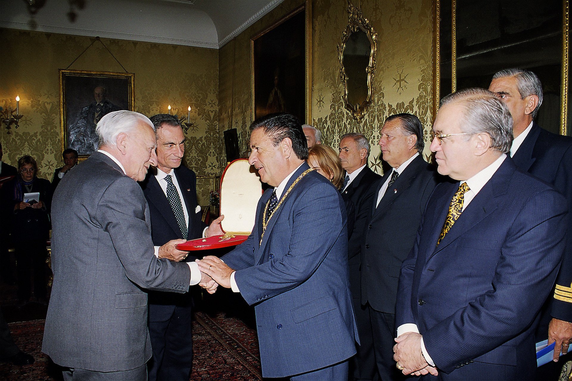 Visite officielle du President de la Republique Argentine, Eduardo Duhalde