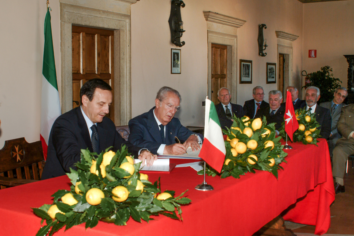 The Order of Malta and Italy sign a framework agreement for medical and humanitarian assistance