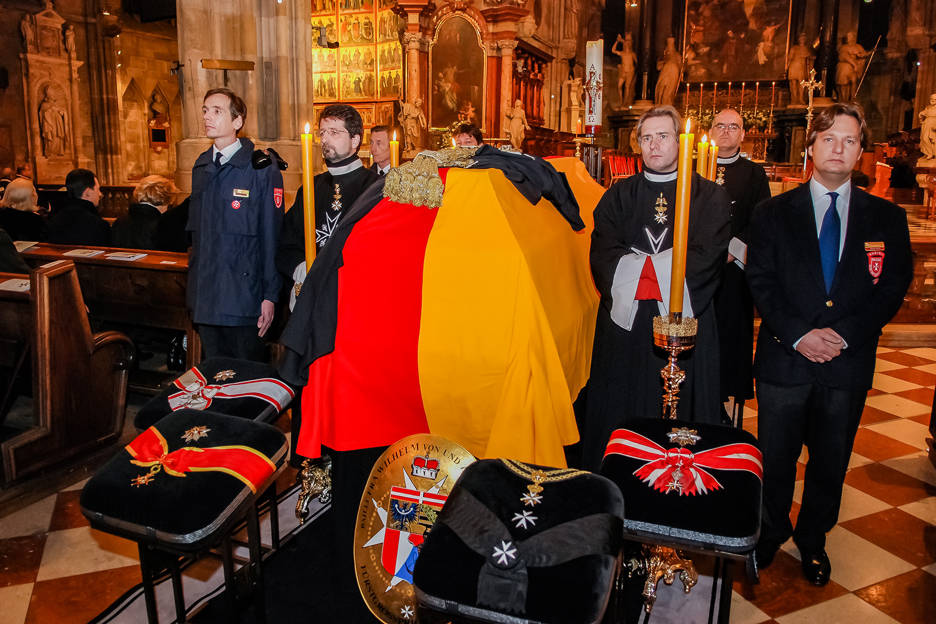 The funeral of the Grand Prior of Austria