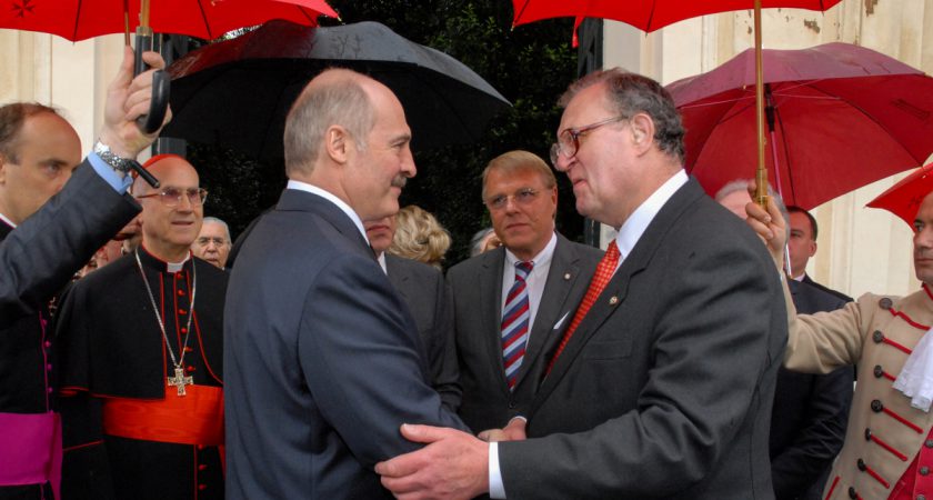 The Grand Master receives the President of Belarus Alexander Lukashenko