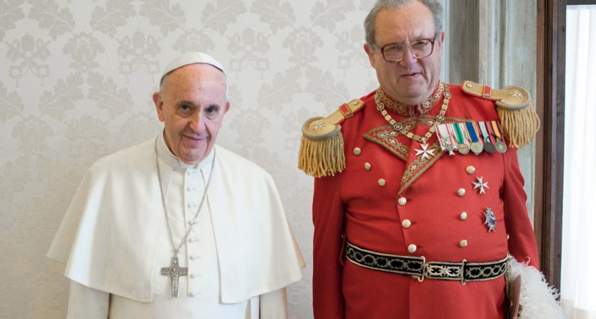 Papst Franziskus empfängt Großmeister Fra’ Matthew Festing