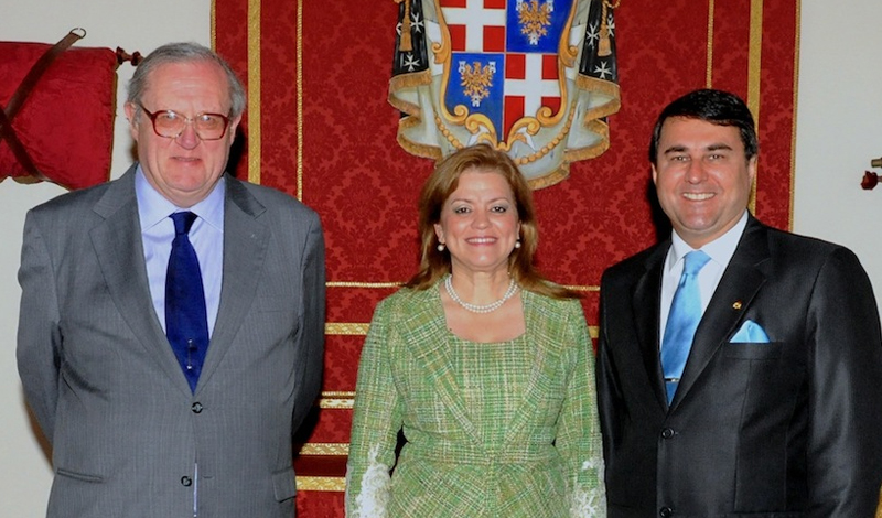 The Grand Master receives the President of Paraguay Luis Federico Franco Gómez