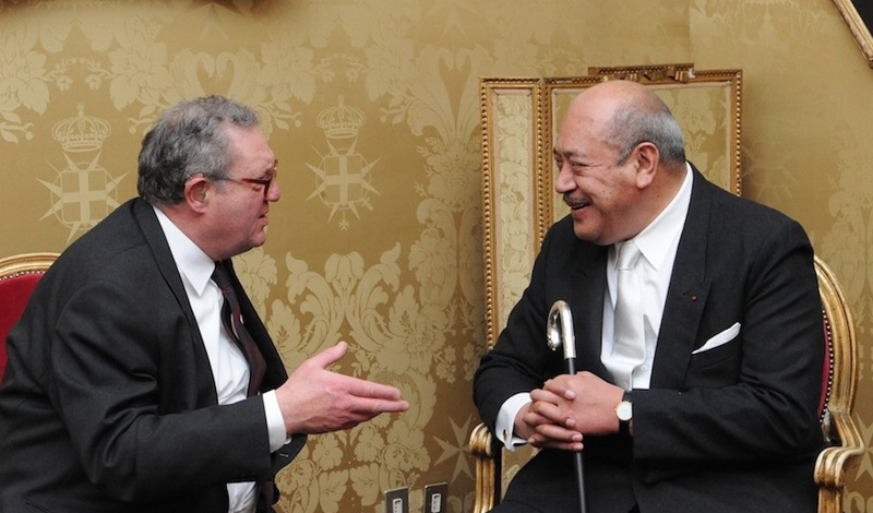 The Grand Master receives the King of Tonga