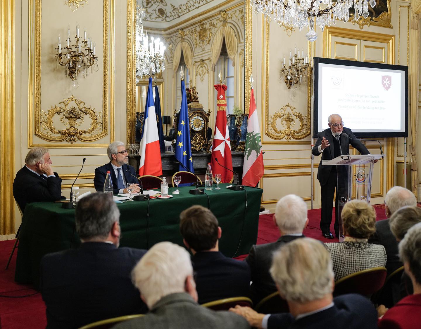 French Senate organises symposium in support of the Lebanese population and on the action of the Order of Malta