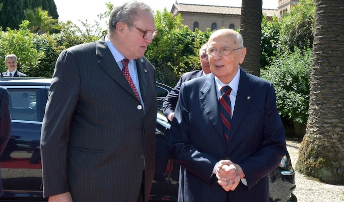 Visita del Presidente della Repubblica Italiana alla Villa Magistrale