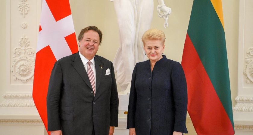 Il Presidente della Lituania ha ricevuto le credenziali dall’Ambasciatore dell’Ordine di Malta