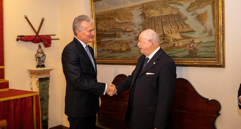 Grand Master Receives President of Lithuania