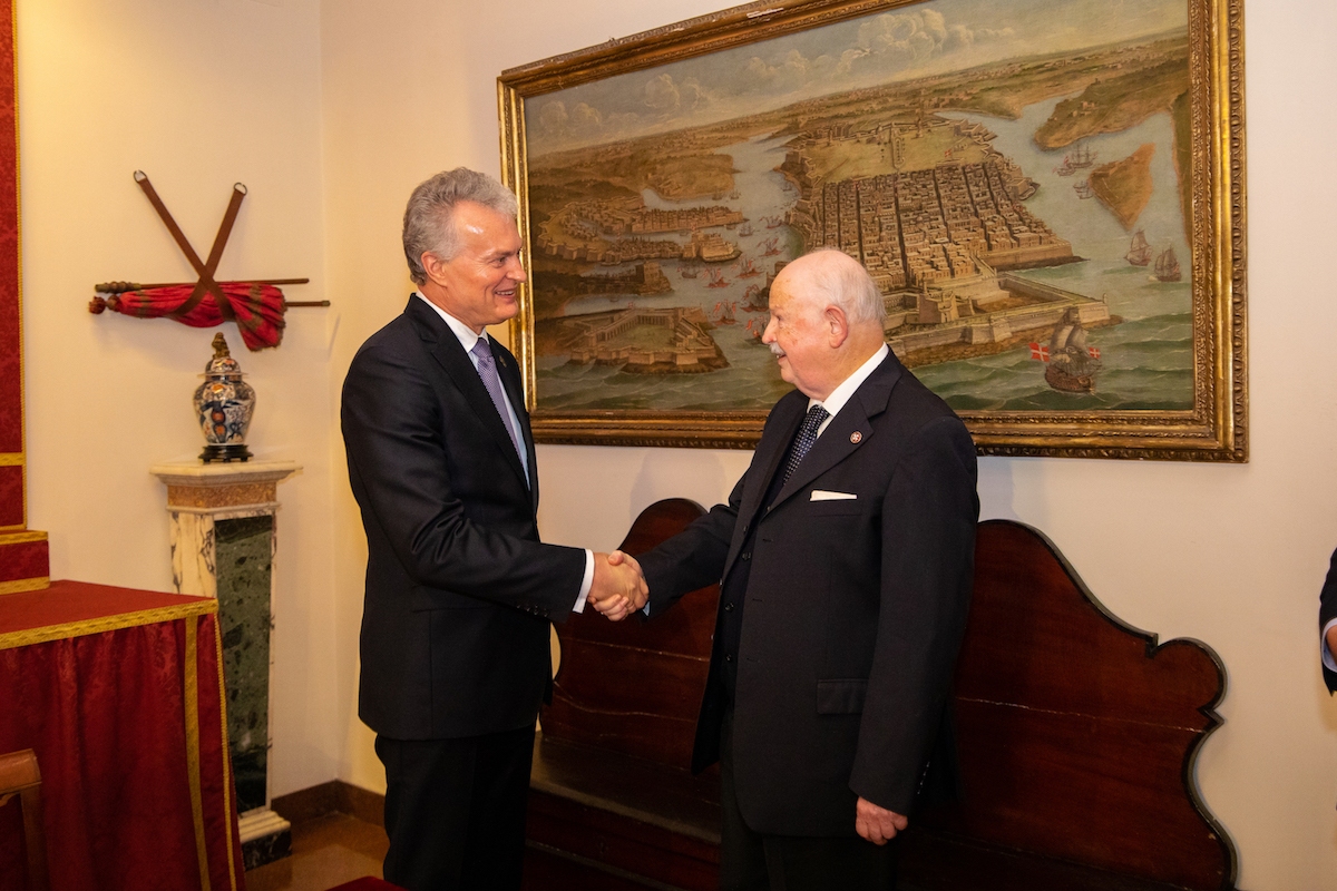 Le Grand Maître reçoit le Président de la Lituanie