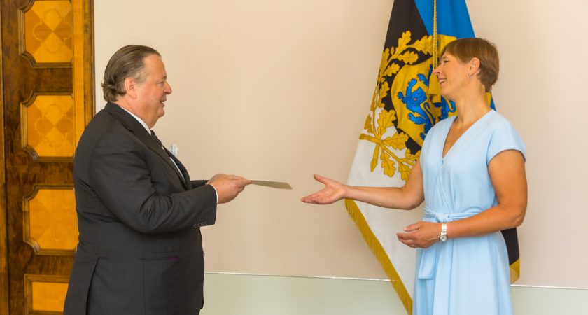 The Ambassador of the Sovereign Order of Malta to Estonia presents his letters of credence