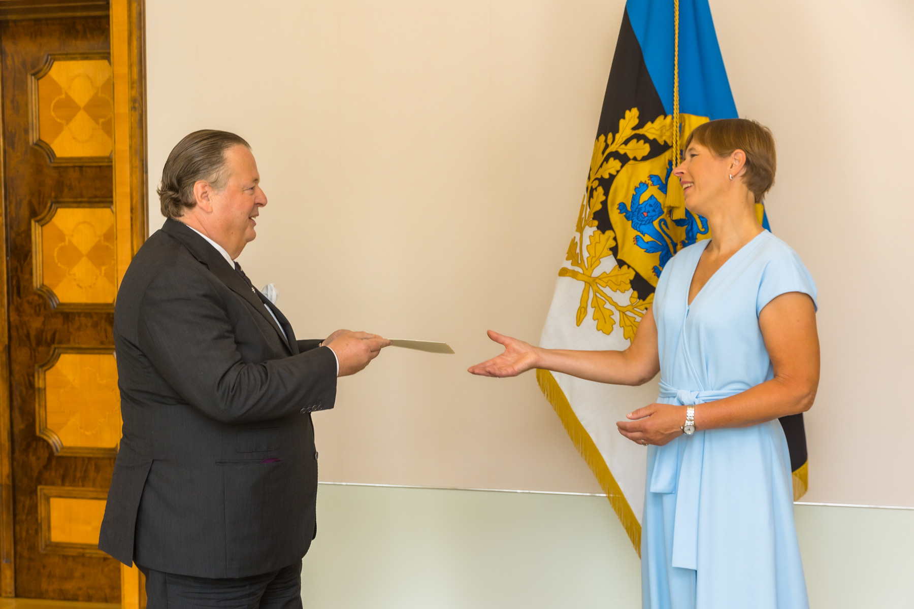 Der Präsident der Republik Estland nahm das Beglaubigungsschreiben von neuem Botschafter des Souveränen Malteserordens