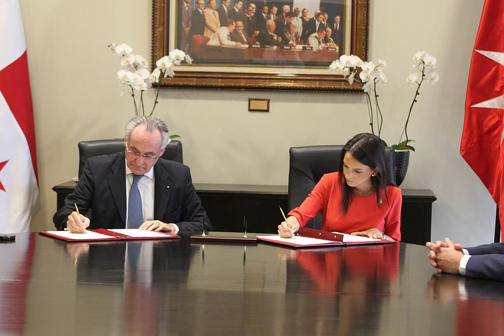 Panamá y la Orden de Malta firman un acuerdo de cooperación para reforzar la colaboración humanitaria