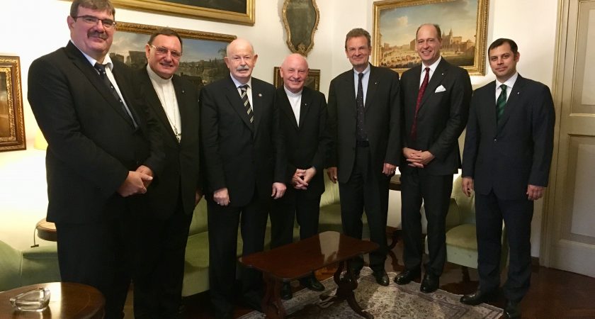 Hungarian Association heads received by the Grand Master
