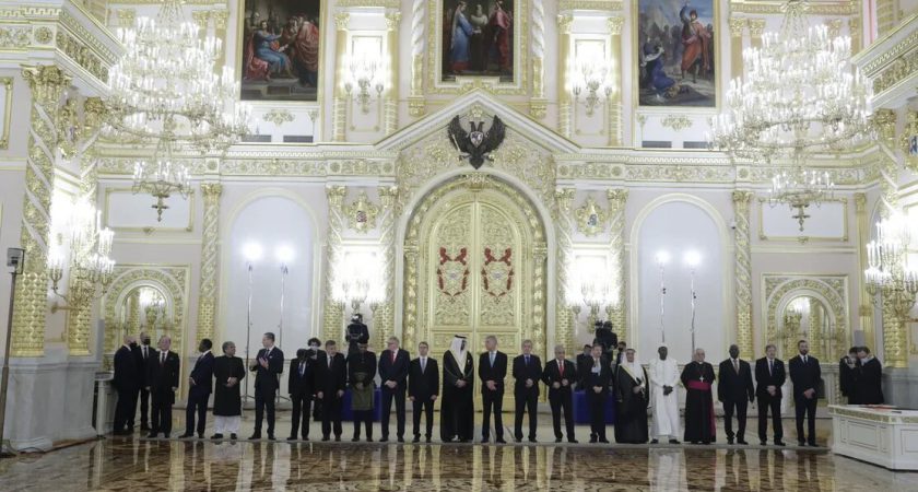 The new Ambassador of the Order of Malta to Russian Federation presents his letters of credence