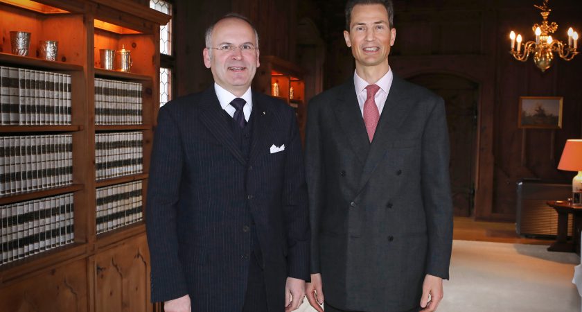 Klaus Schweinsberg a présenté ses lettres de créance en tant que nouvel ambassadeur de l’Ordre Souverain de Malte au Liechtenstein