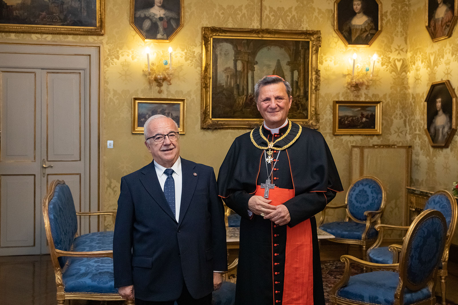 Le Lieutenant de Grand Maître reçoit le cardinal Mario Grec