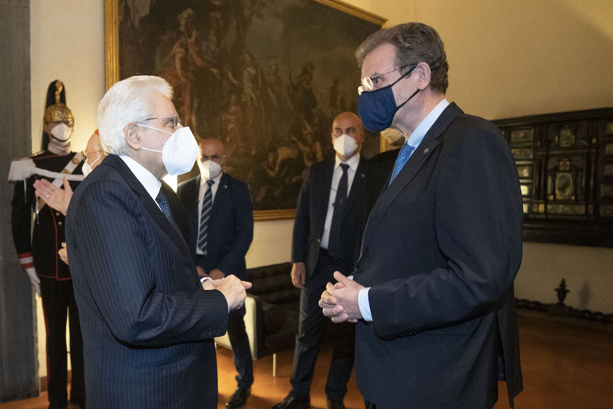Der Großkanzler des Malteserordens trifft den Präsidenten der Italienischen Republik