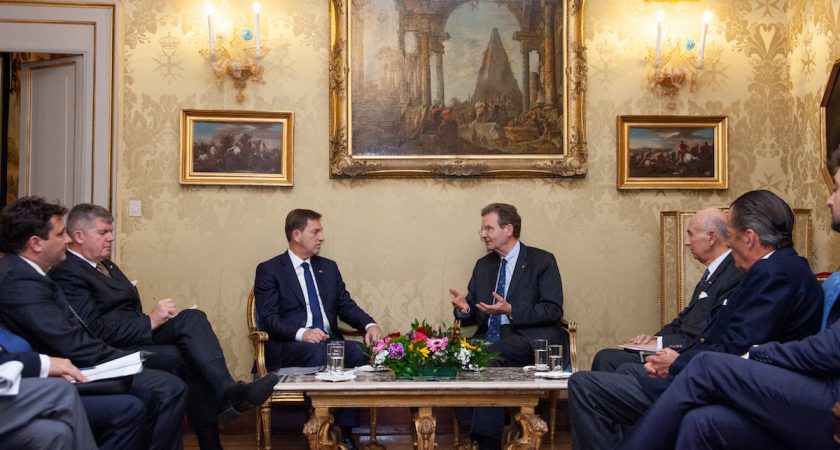 Treffen mit dem stellvertretenden slowenischen Premierminister Miro Cerar