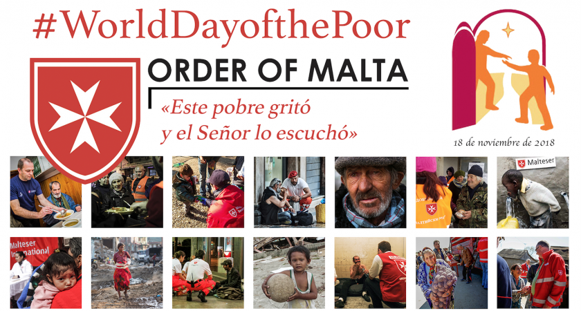 La Orden de Malta responde al llamamiento del Papa Francisco en la Jornada Mundial de los Pobres con iniciativas en todo el mundo