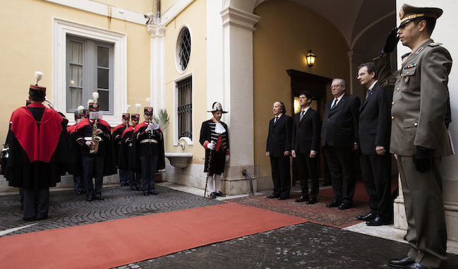 Ricevuti i Capitani Reggenti della Repubblica di San Marino: i conflitti in Medioriente e le emergenze umanitarie al centro dei colloqui