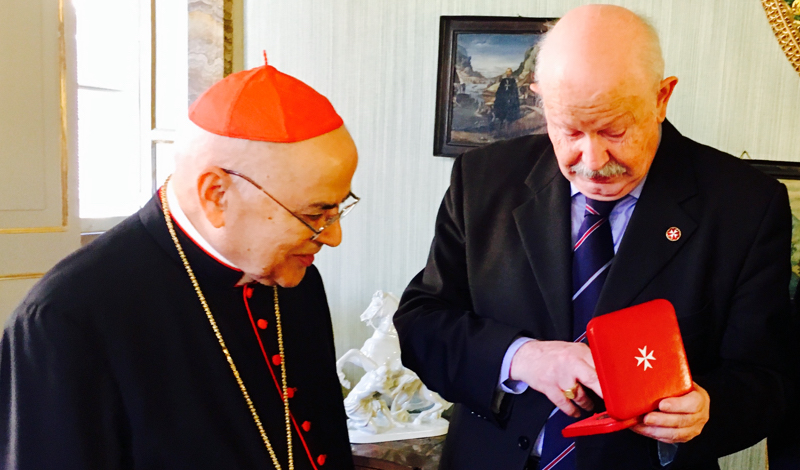 Fra’ Giacomo Dalla Torre del Tempio di Sanguinetto received Cardinal José Saraiva Martins