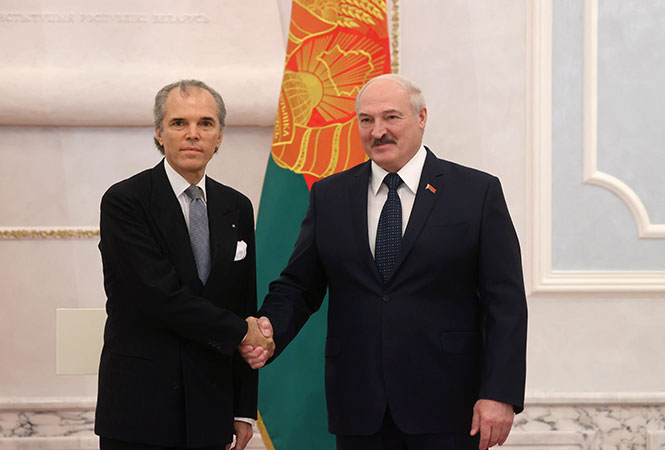 Der neue Botschafter des Malteserordens in Weißrussland legt seine Beglaubigungsschreiben vor