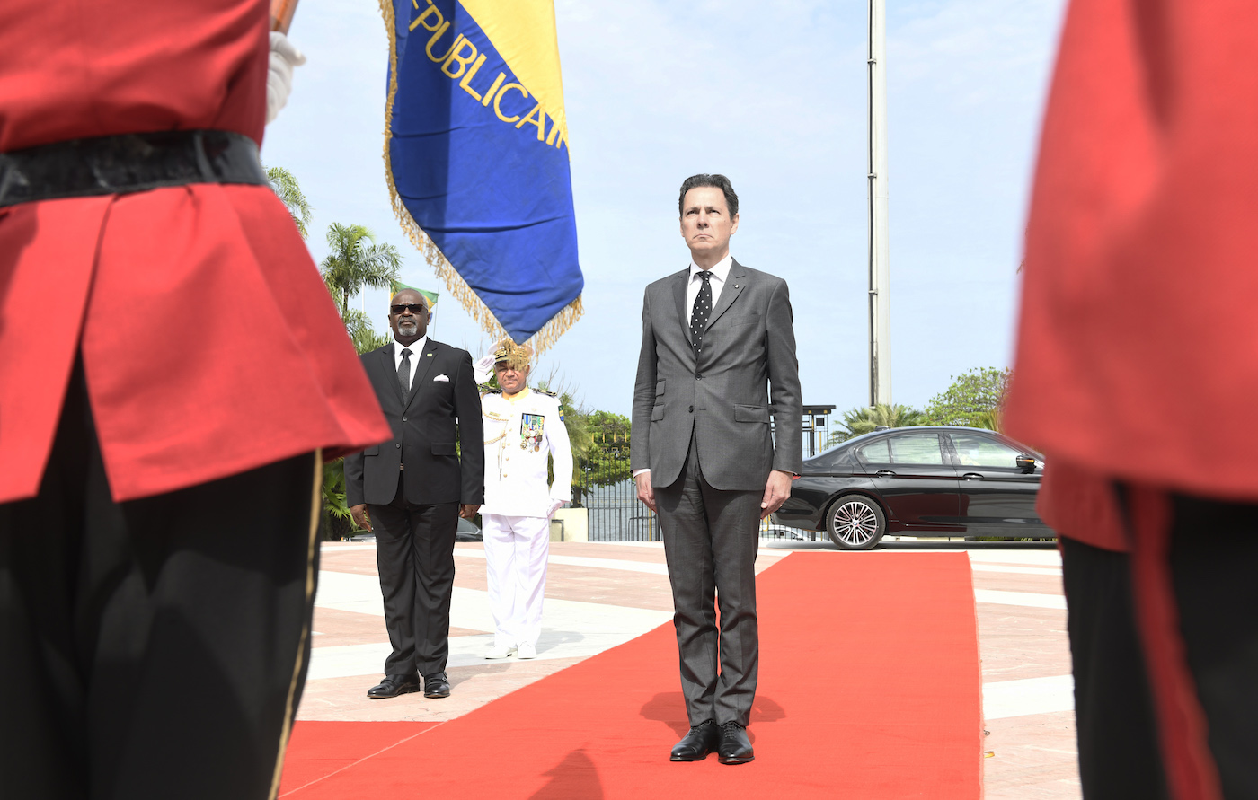 The Ambassador of the Sovereign Order of Malta to the Gabonese Republic presents his letters of credence