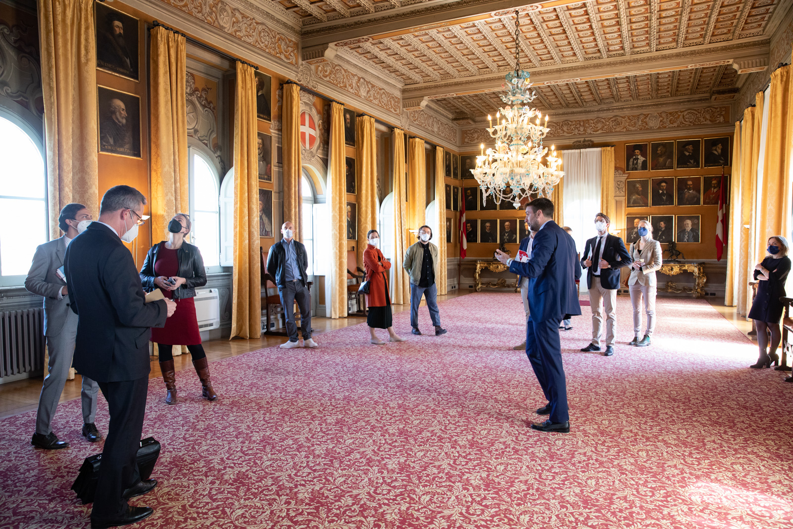 De jeunes diplomates allemands visitent la Villa Magistrale de l’Ordre de Malte