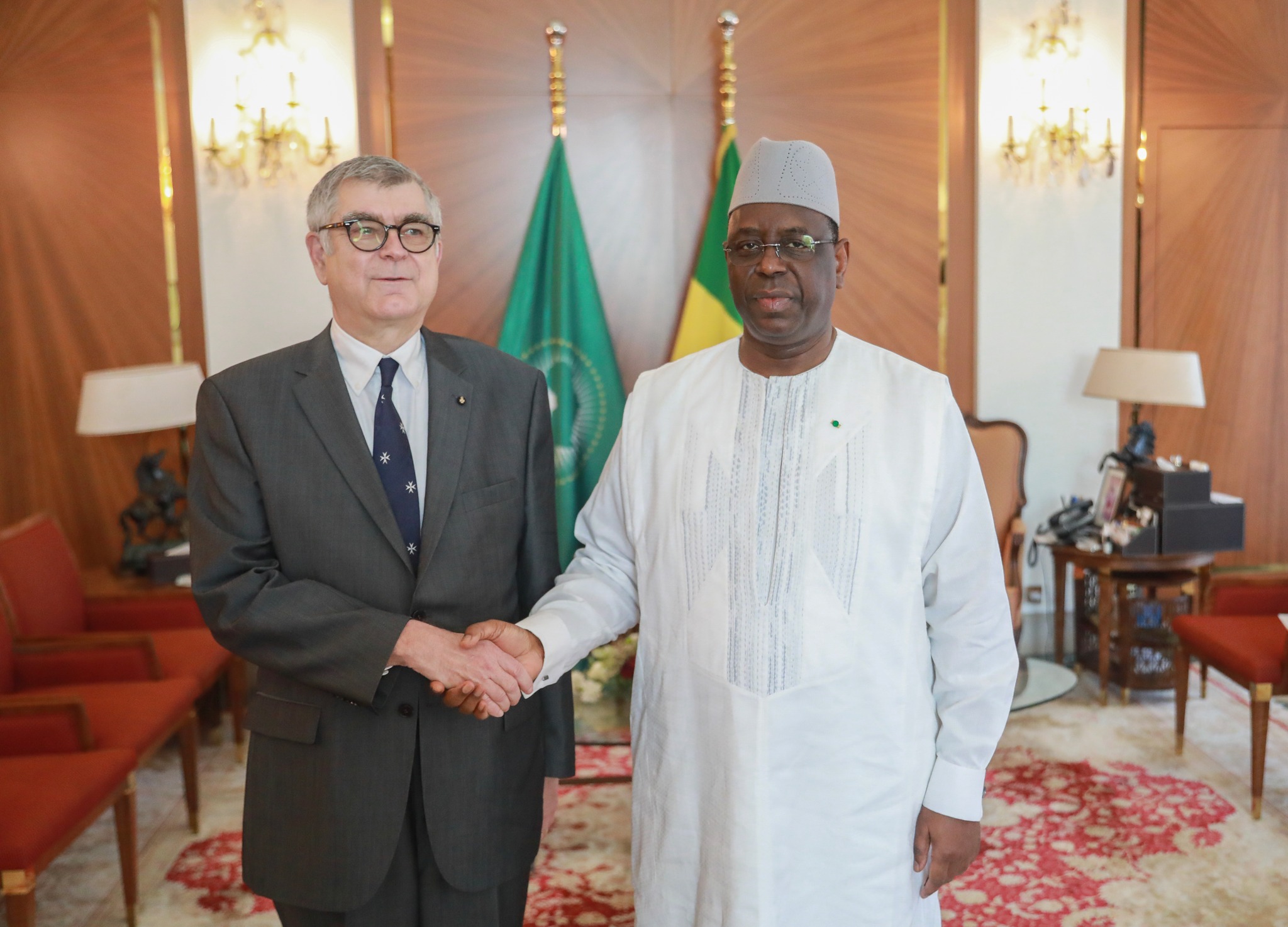 Der neue Botschafter des Malteserordens in Senegal legt seine Beglaubigungsschreiben vor