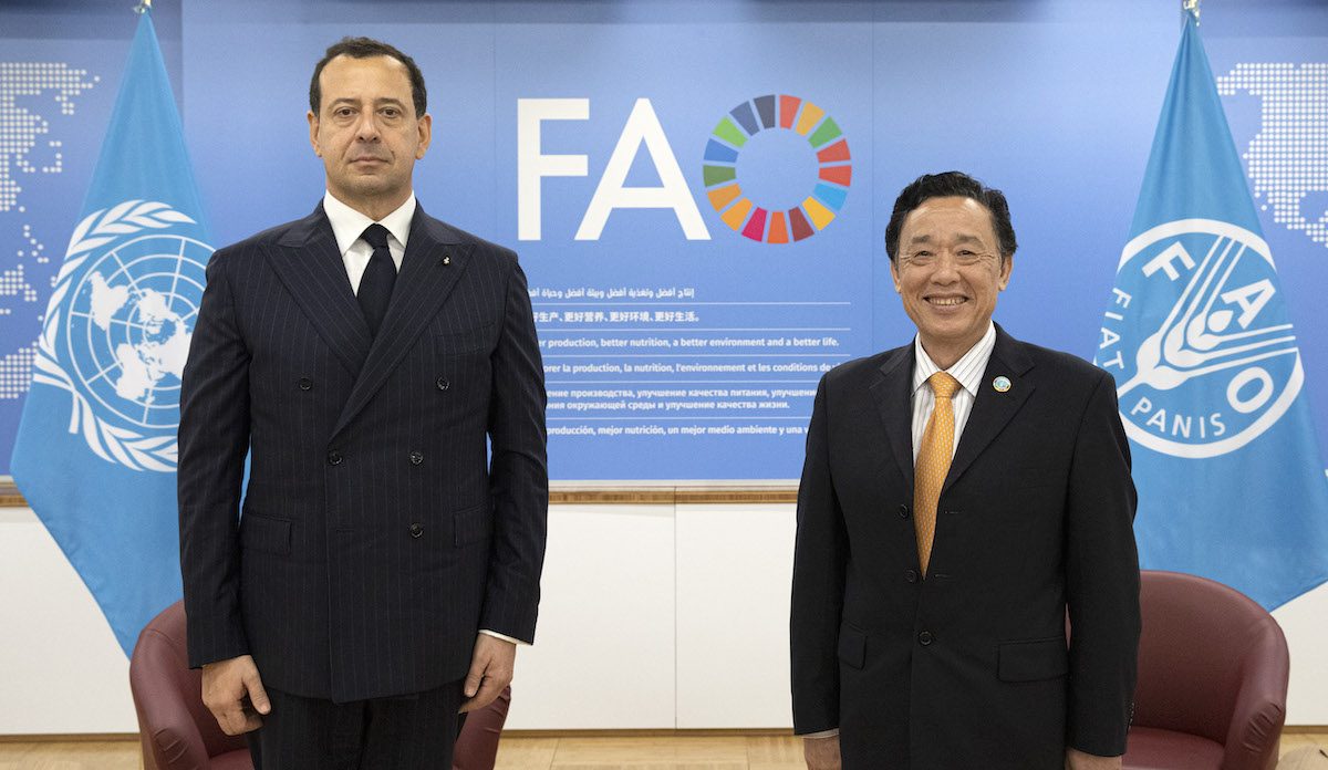 L’Osservatore Permanente del Sovrano Ordine di Malta presso la FAO presenta le sue lettere credenziali